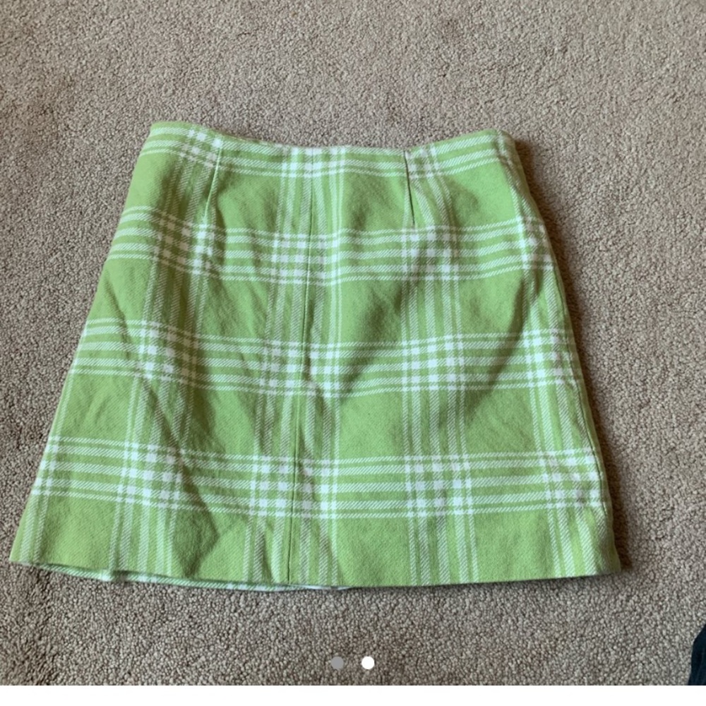 green/white skirt